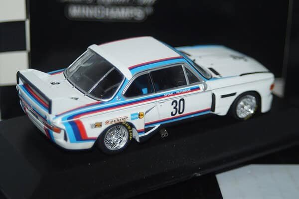 Minichamps bmw 3.5 csl norisring drm 1975 h.stuck 1:43 430 752930