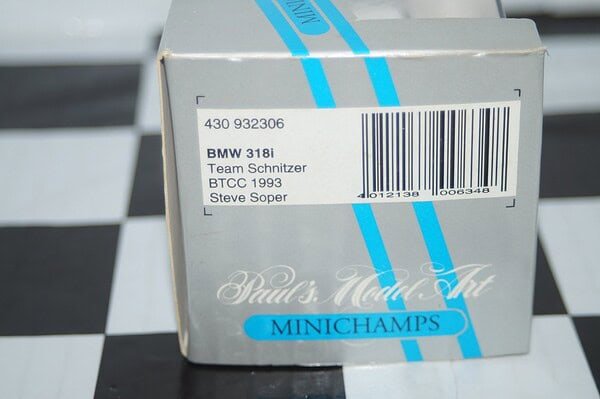 Minichamps bmw 318i btcc 1993 - s.soper 1:43  430 932306