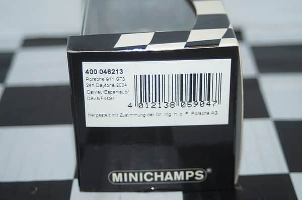 Minichamps porsche carrera rsr supersprint 1975 #4 ref 430 756904 1:43