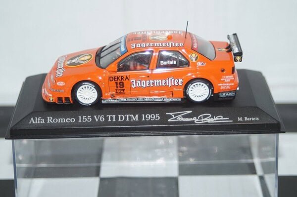 Minichamps alfa romeo 155 v6 ti dtm 1995 m.bartels 1:43 min 950319