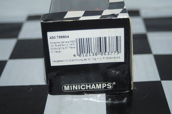 Minichamps porsche carrera rsr supersprint 1975 #4 ref 430 756904 1:43