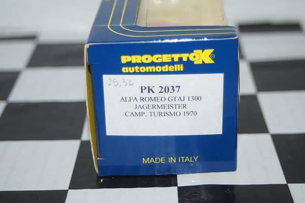 Progetto k alfa romeo gtaj 1300 jagermeister 1970 1:43 pk2037
