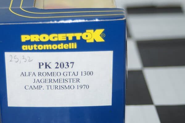 Progetto k alfa romeo gtaj 1300 jagermeister 1970 1:43 pk2037