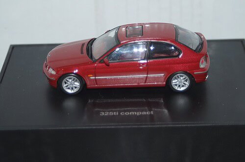 Minichamps bmw 325ti compact in red 1:43 ref 80 42 0 024 437