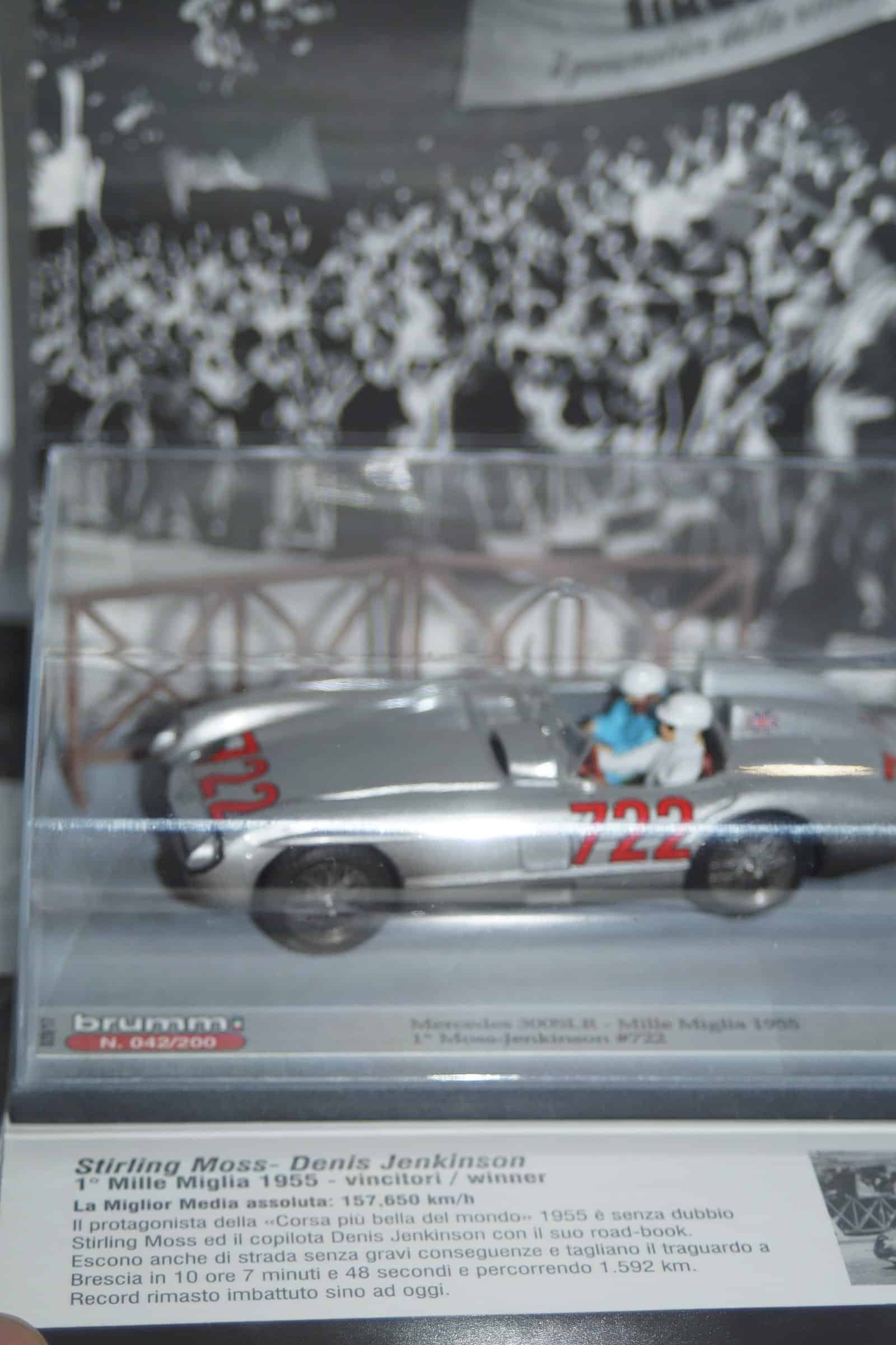 Brumm mercedes 300 slr moss-jenkinson mille miglia 1:43 s20/17