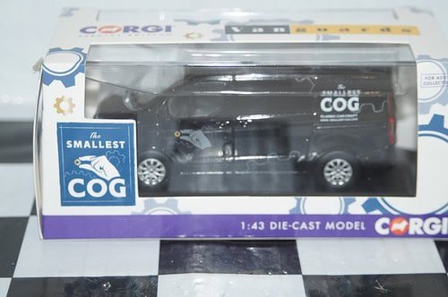 Vanguards ford transit in black "the smallest cog" 1/43 ref  va15105