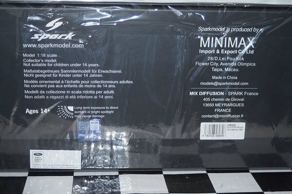 Spark Ford GT 40 Winner 12h Sebring 1969 #22 J.Ickx 1:18 Scale 18SE69 Resin - Image 8