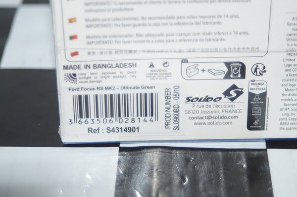 Solido Ford Focus RS MK2 Ultimate Green 1:43rd ref S4314901 - Image 3