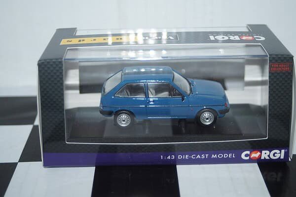 Vanguards Ford Fiesta MK2 1.1 Popular Plus Maritime Blue 1/43 Ref  VA14402