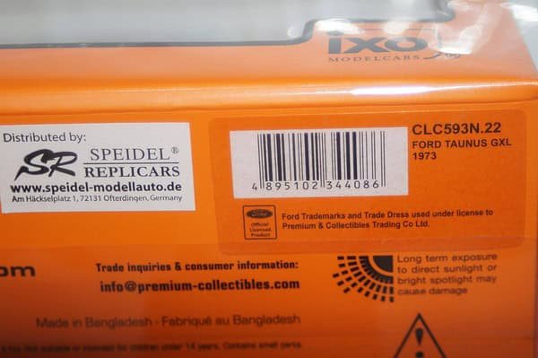 Ixo Ford Taunus GLX 1973 RED Diecast 1:43 CLC593N - Image 8