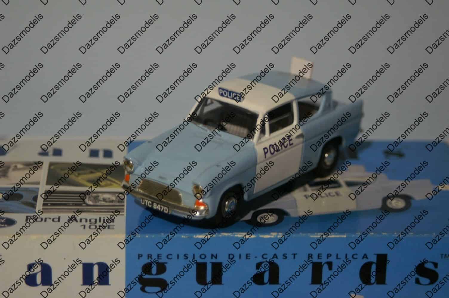 Vanguards ford anglia 105e lancashire constabulary va01015 1:43 scale