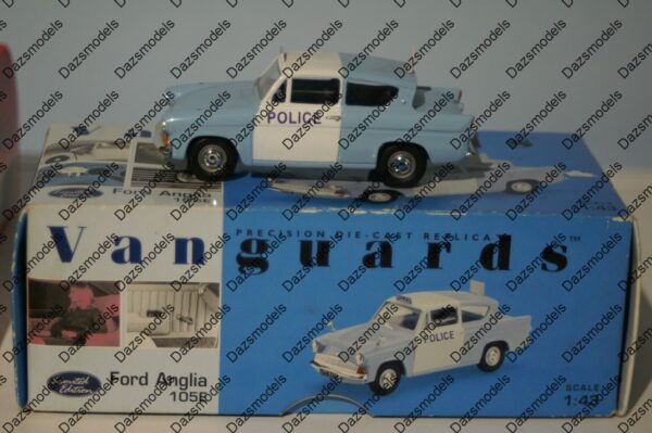 Vanguards ford anglia 105e lancashire constabulary va01015 1:43 scale