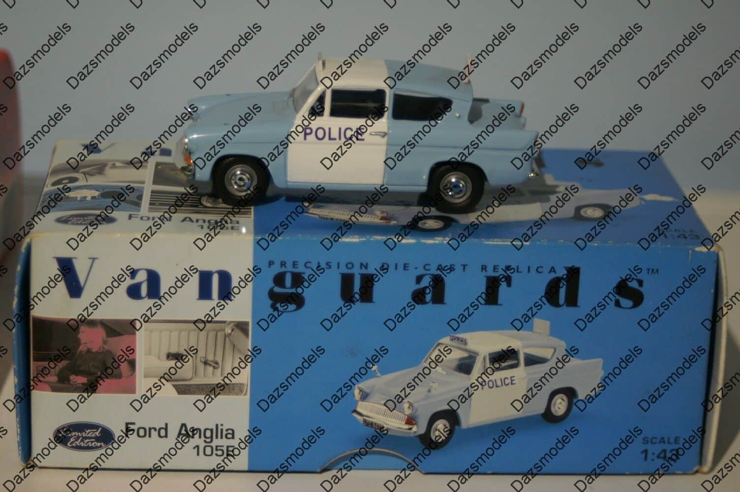 Vanguards ford anglia 105e lancashire constabulary va01015 1:43 scale