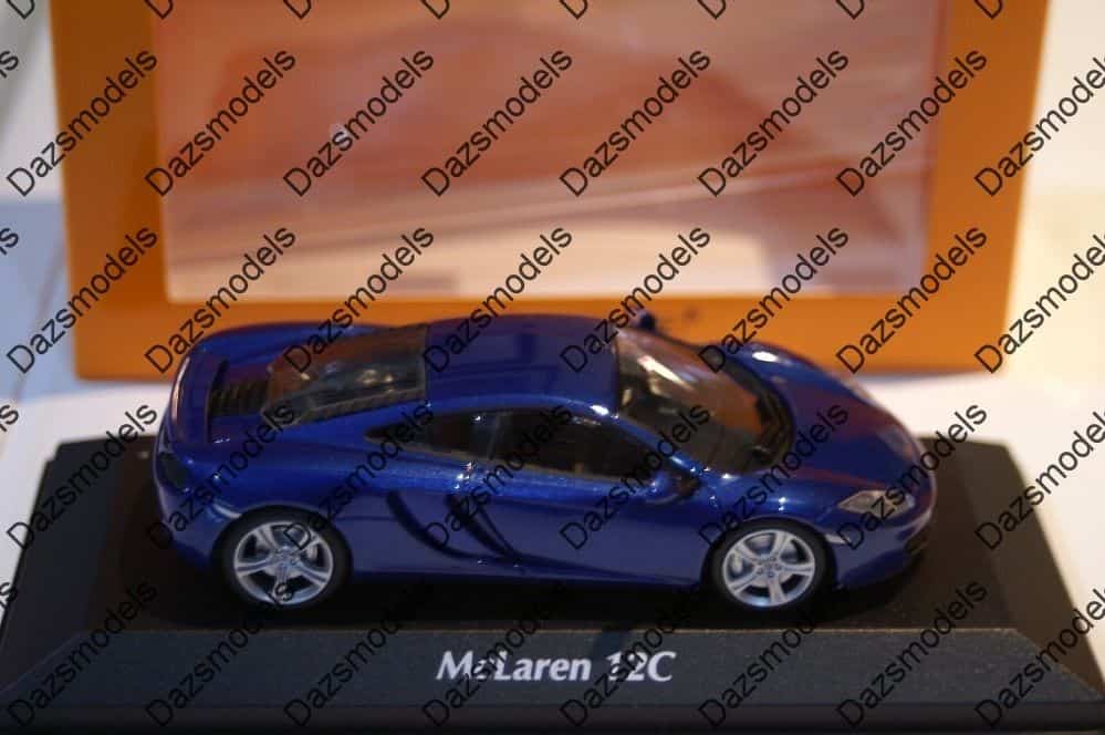 Maxichamps mclaren 12c 2011 blue minichamps in 1:43 scale 133021
