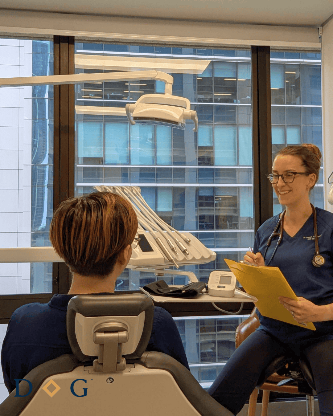 dental sedationist in Brisbane doing a sedation consultation with a patient