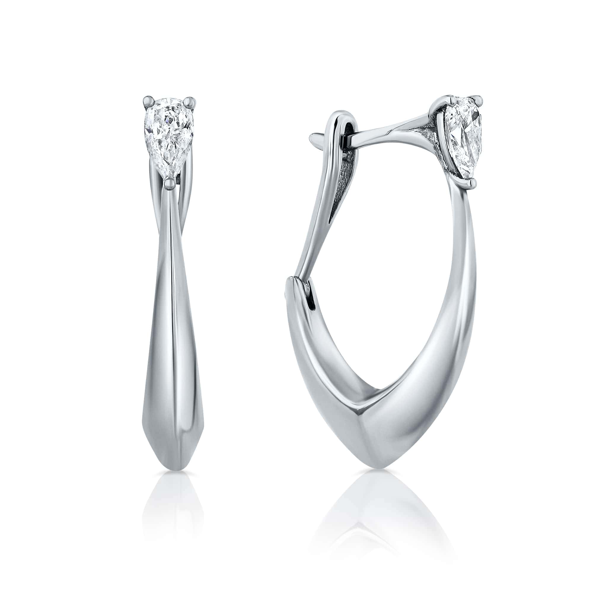 עגילי חישוק טיפות