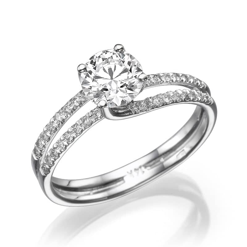 טבעת אירוסין טוויסט