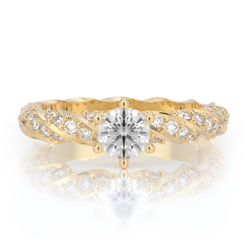 טבעת אירוסין טוויסט