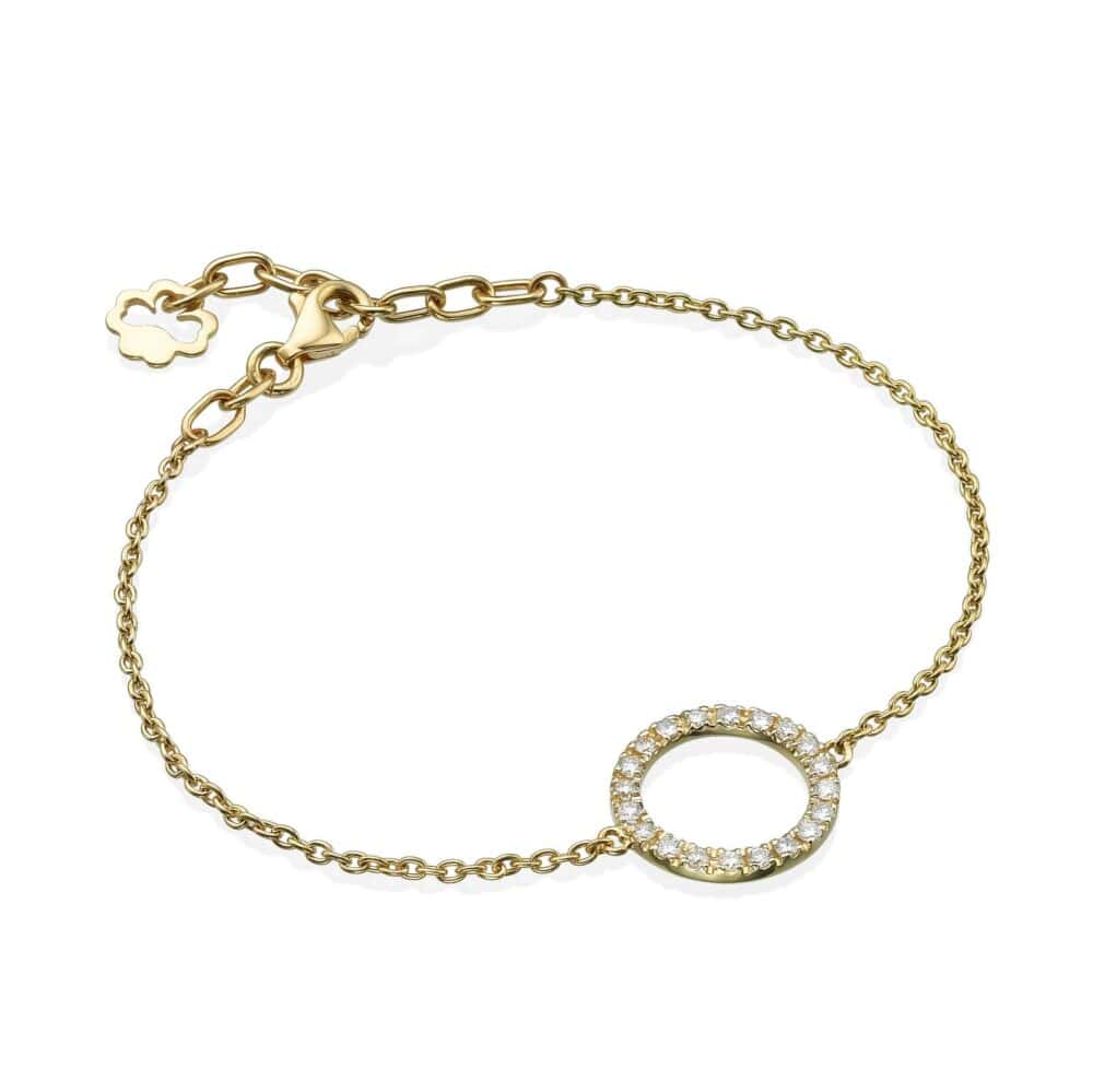 צמיד מעגל יהלומים