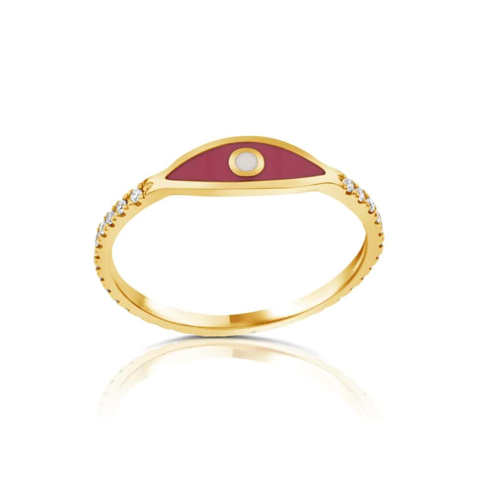 טבעת עין אמייל