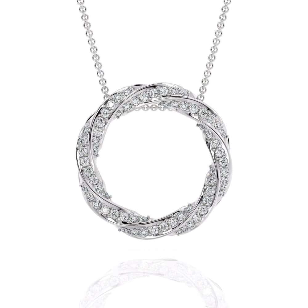 תליון זהב לבן