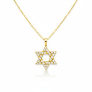 מגן דוד משובץ יהלומים