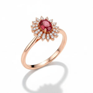 טבעת יהלומים ובן חן