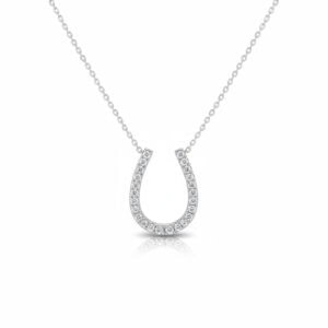 תליון פרסה משובץ יהלומים