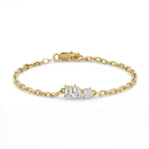 צמיד 3 יהלומים