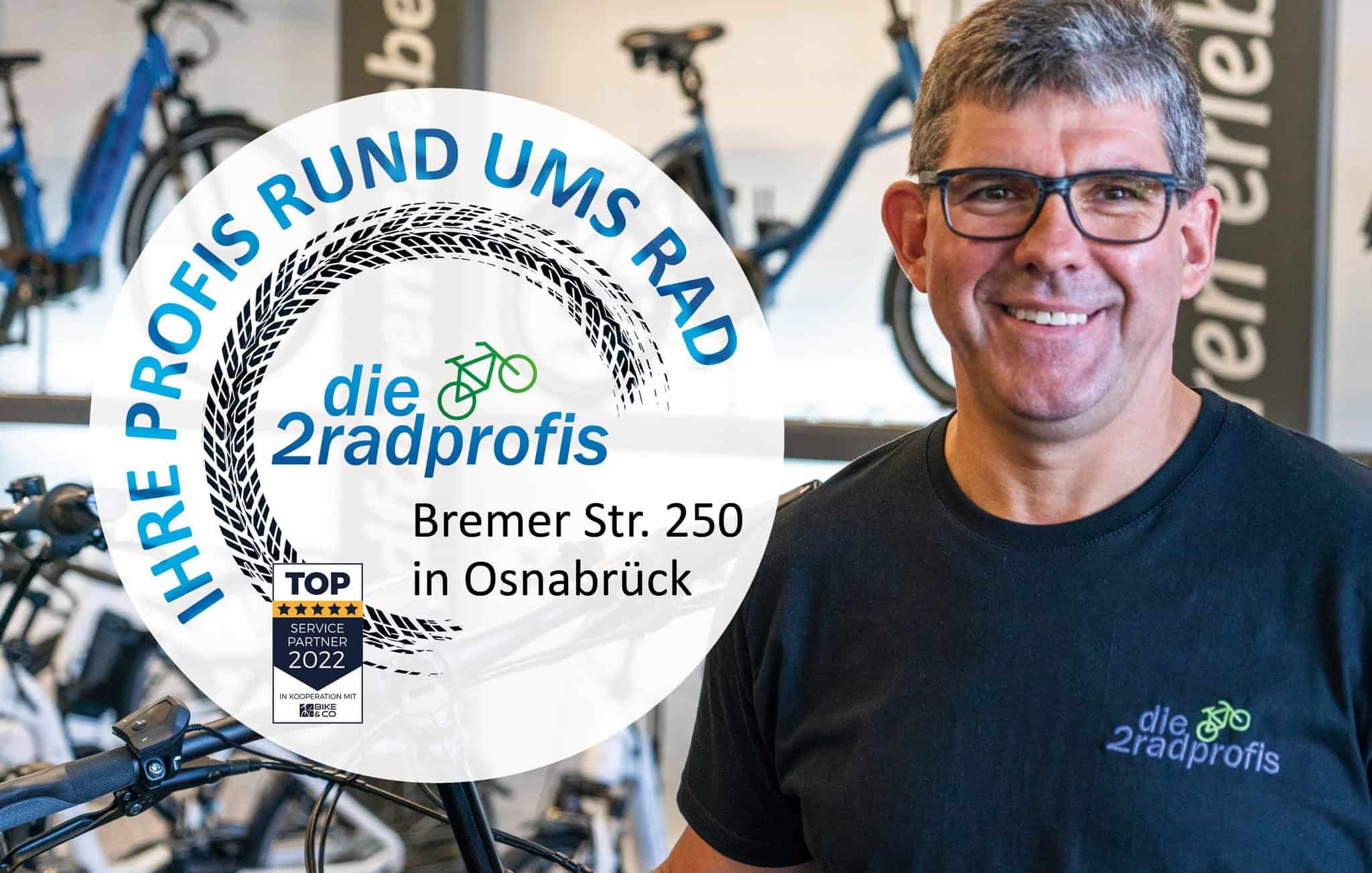 Fahrradladen die 2radprofis in Osnabrück mit Fahrradservice.