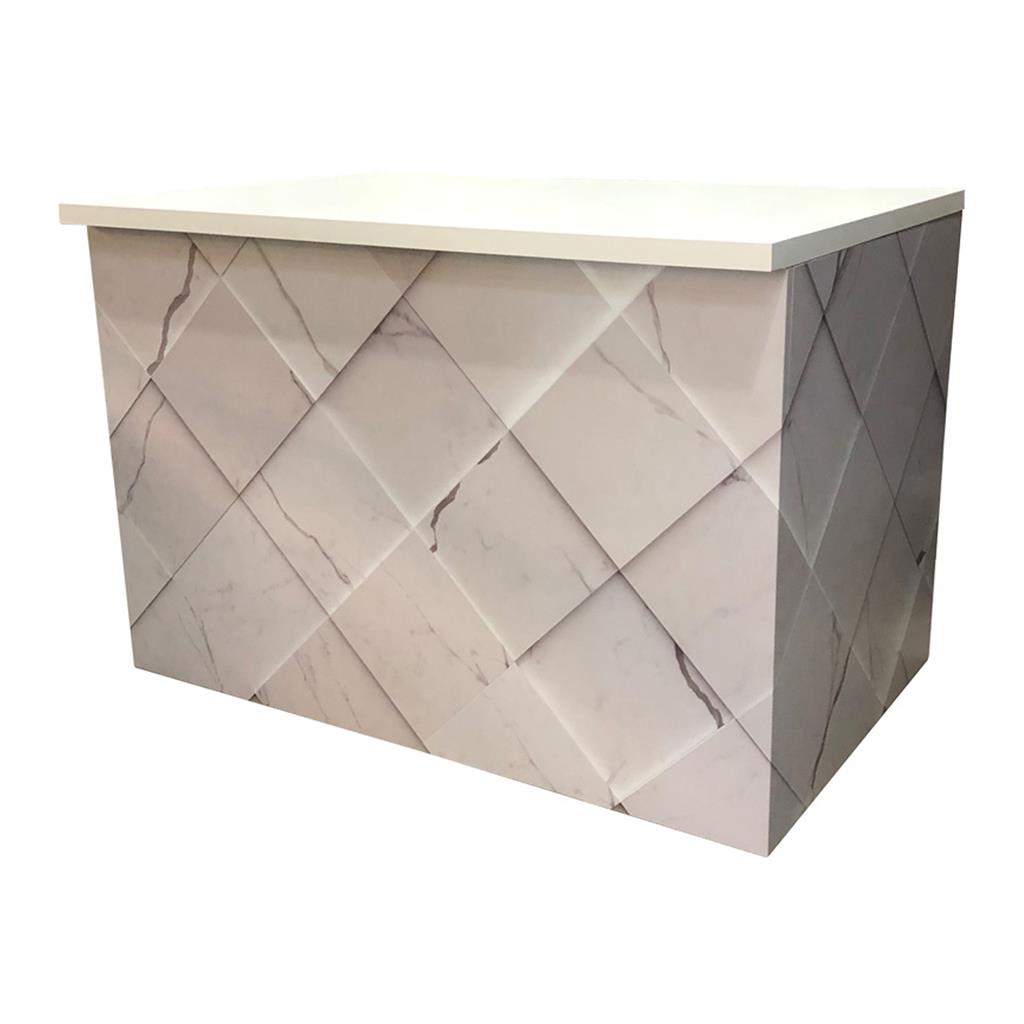 Buffetanlage Marmor WEIß Platte weiß