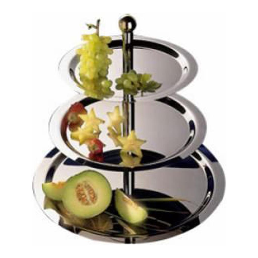 Etagere aus Edelstahl