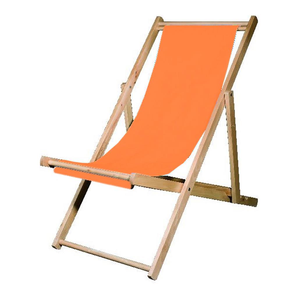 Liegestuhl orange