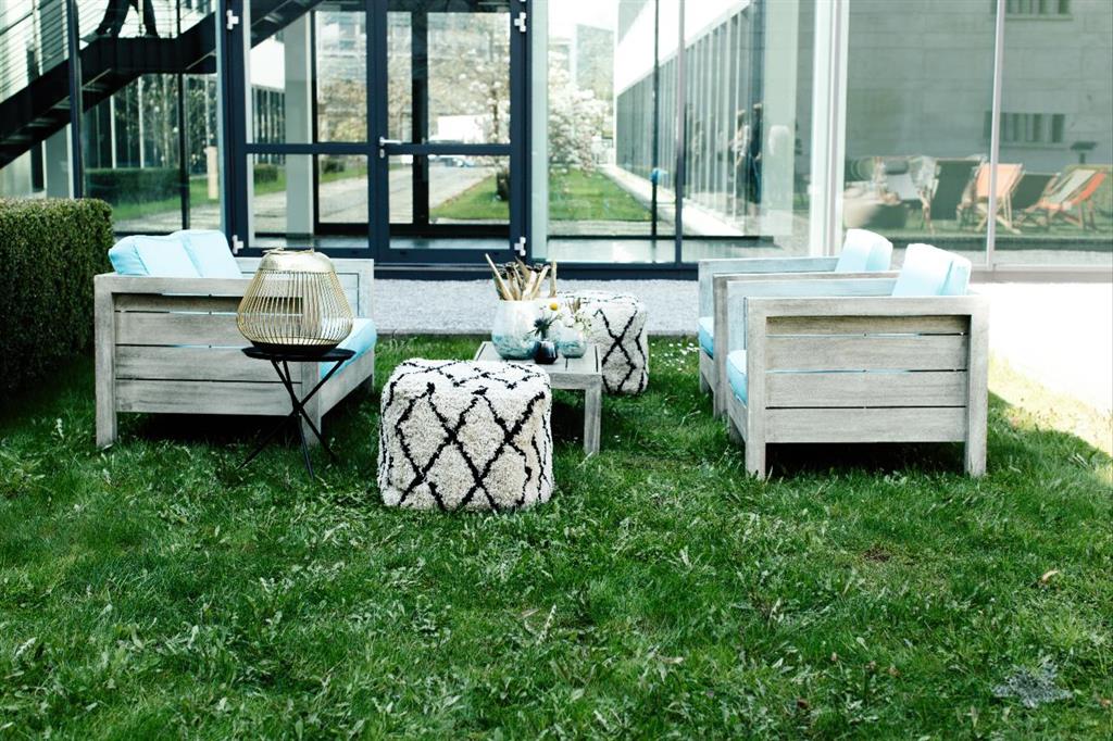 Lounge Vintage Oak 2-Sitzer, hellblau - Image 4