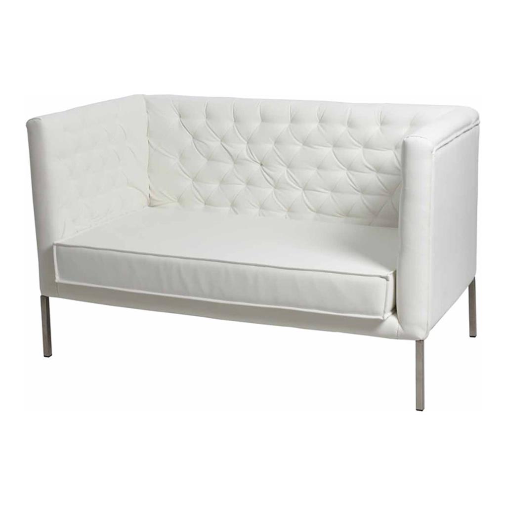 Lounge Vittorio 2-Sitzer weiß