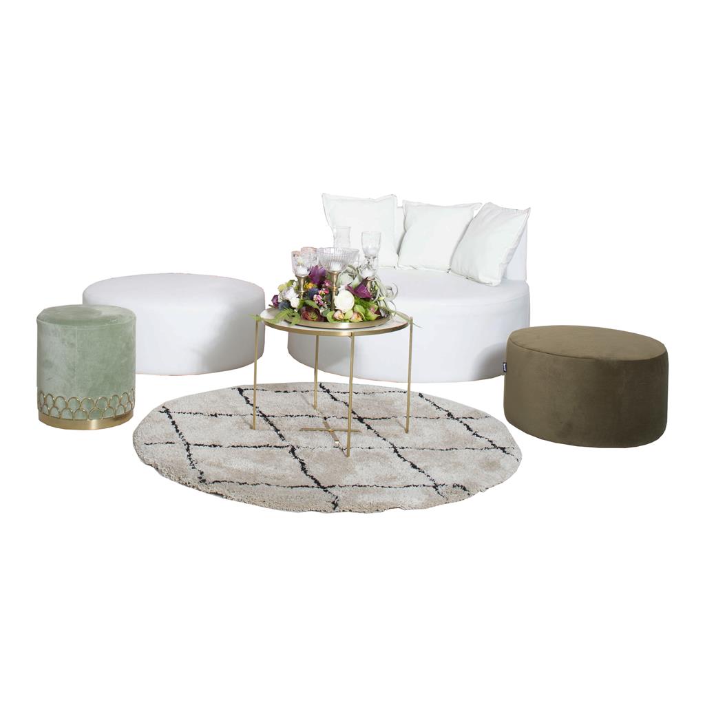 Sitzwürfel weiß rund 90cm - Image 5