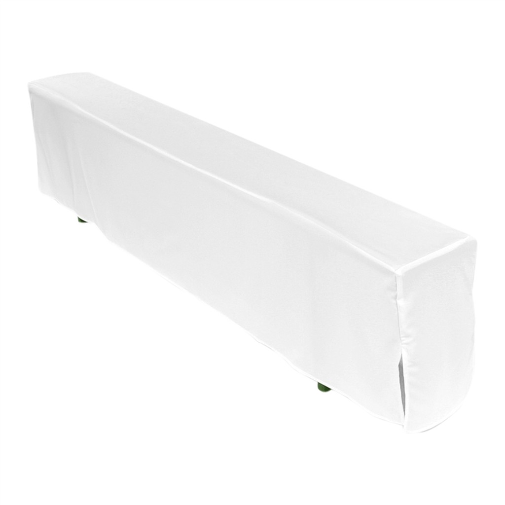 Bierbankhusse geschlossen 220x27cm, weiß