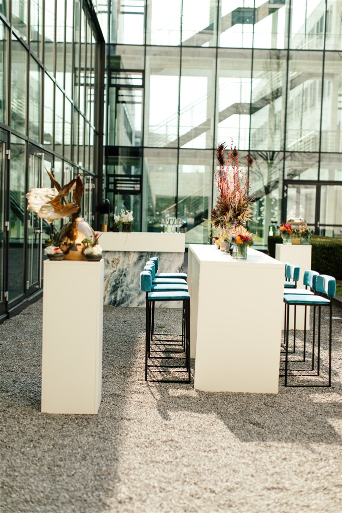 Brückentisch weiß, 140 x 70 x 110cm - Image 12