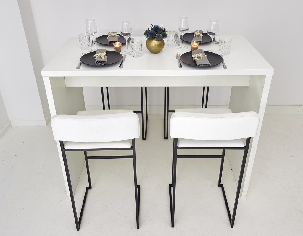 Brückentisch weiß, 140 x 70 x 110cm - Image 5