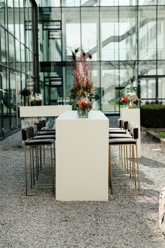 Brückentisch weiß, 140 x 70 x 110cm - Image 6