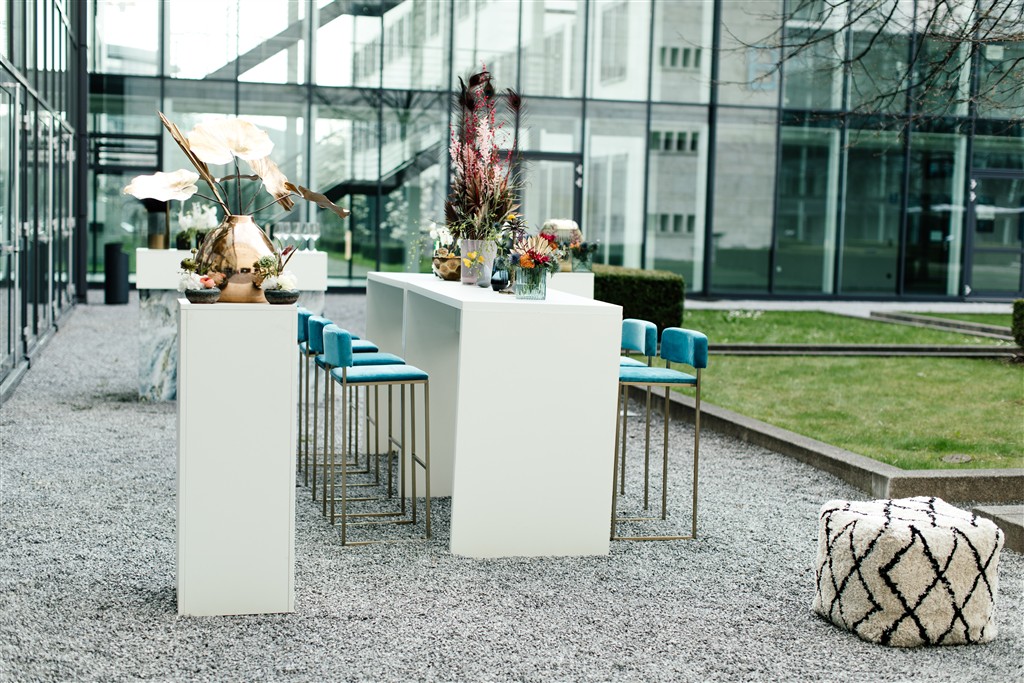 Brückentisch weiß, 140 x 70 x 110cm - Image 8