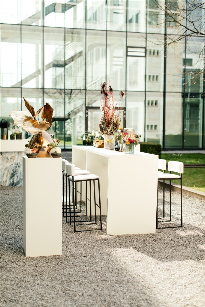 Brückentisch weiß, 140 x 70 x 110cm - Image 11