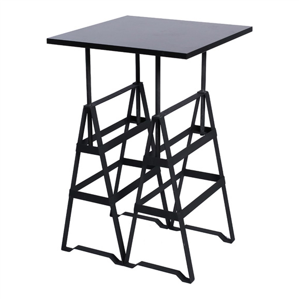 Stehtisch Industry schwarz  70x70x110cm (LxBxH)