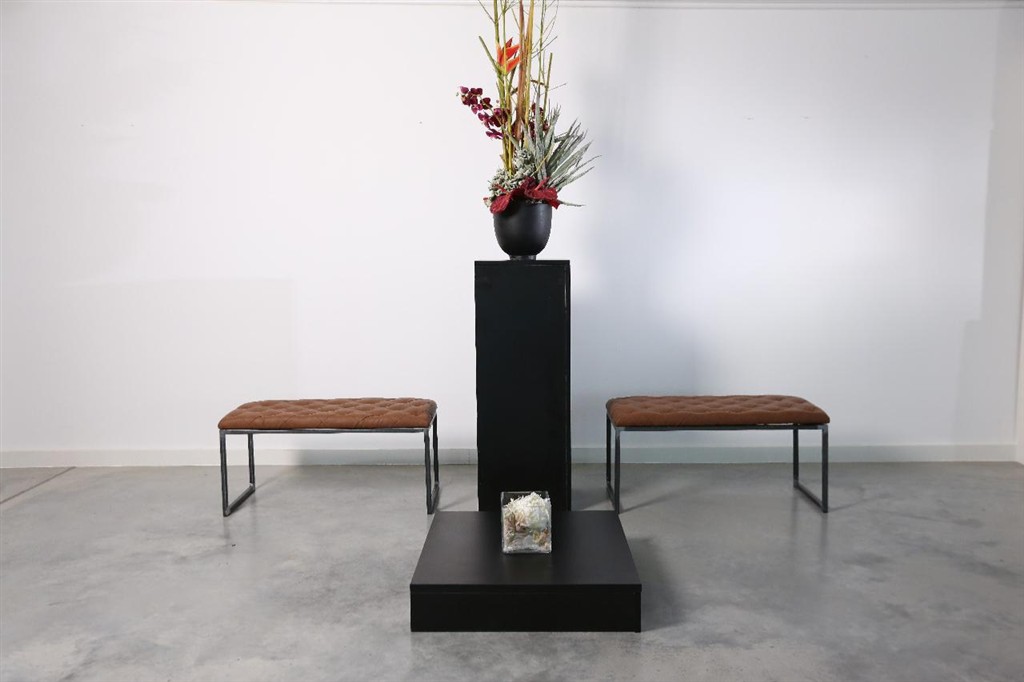 Stehtischkube schwarz  40x40x110cm (LxBxH) - Image 5