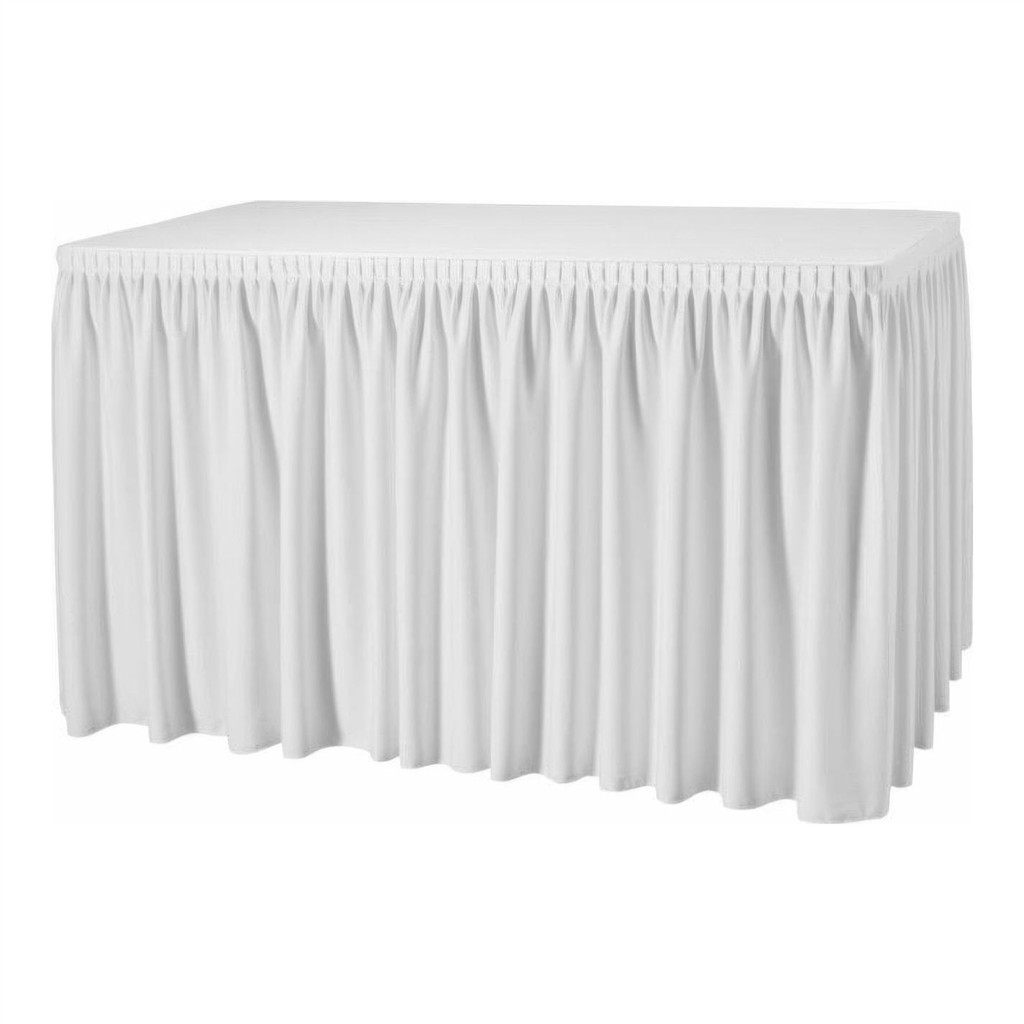 Tischumrandung weiß Breite 380cm H74cm