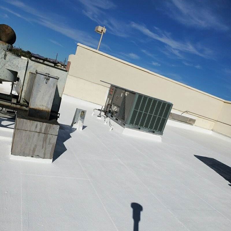 New commercial roof coating New commercial roof coating