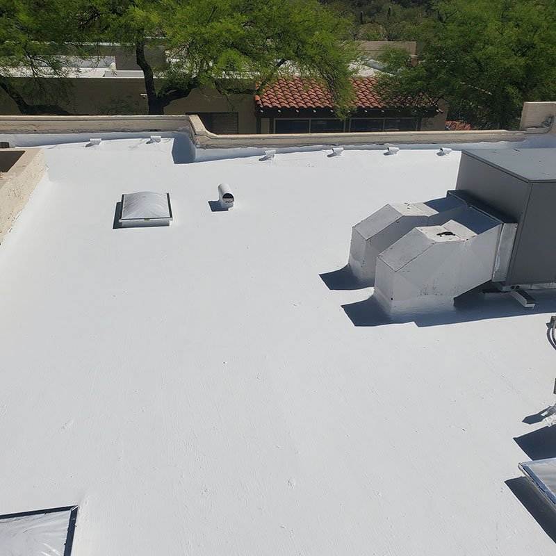New commercial roof coating New commercial roof coating