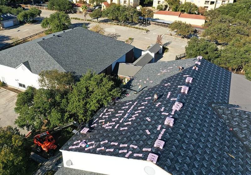 New commercial roof replacement on church New commercial roof replacement on church