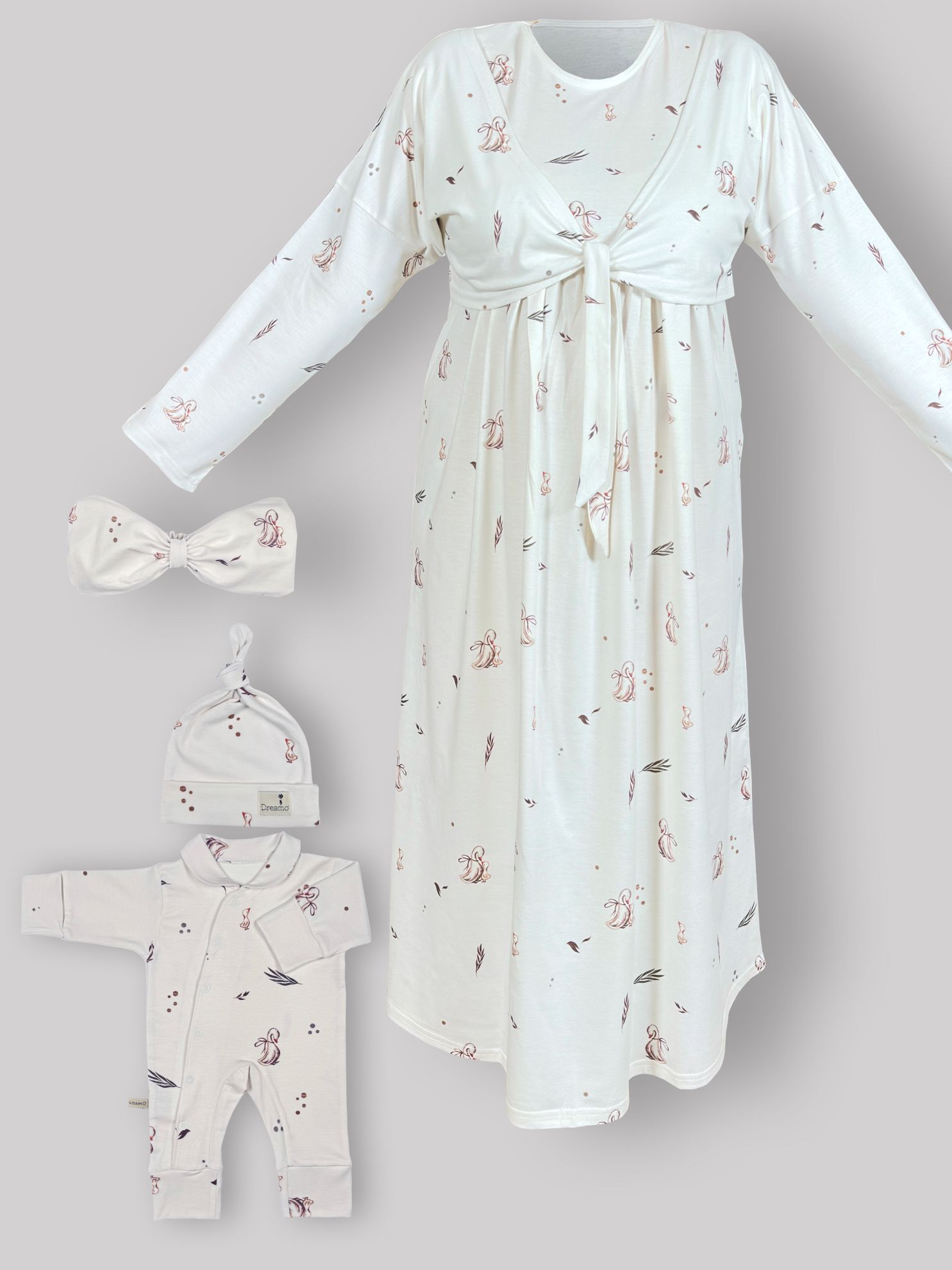 ست پیراهن بارداری، شیردهی و زایمان طرح مادلین