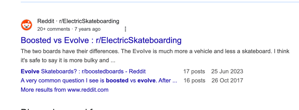 Boosted vs Evolve reddit post